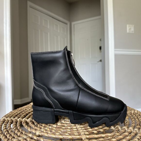 iRi ODELE Black Zip-Up Boot Women’s US 6 Chunky Platform Shoes Streetwear $280 - Picture 6 of 13